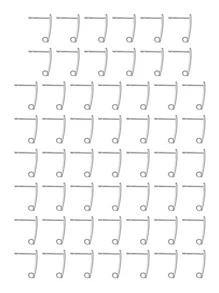 50pcs/set Minimalist DIY Earrings Accessory - Silver - View 7