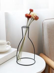 1pc Iron Flower Vase, Creative Black Vase For Flower,Home Decor,Flower Vase,Centerpiece,Table Decor Rama Decoration Rama - Black - View 1