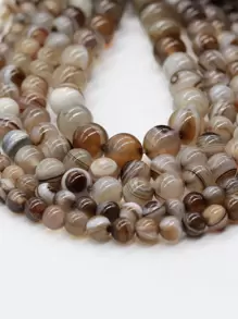 Fashionable Stone DIY Bead For Women For DIY Jewelry Making - Coffee Brown - View 1