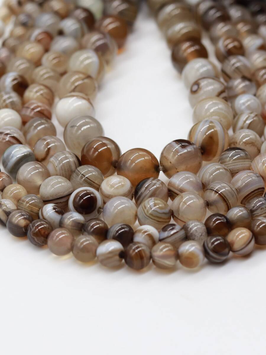 Fashionable Stone DIY Bead For Women For DIY Jewelry Making - Coffee Brown - View 1