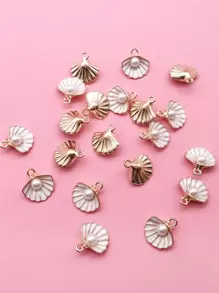 20pcs/Set Faux Pearl Decor Shell DIY Pendant Holiday
