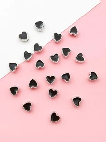 20pcs/Set Heart Design DIY Bead Valentines - Black - View 2