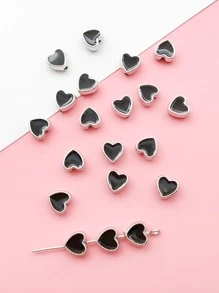 20pcs/Set Heart Design DIY Bead Valentines - Black - View 4