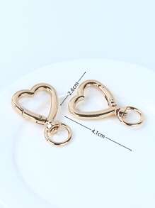 2入組/套心形小龍蝦扣DIY首飾配件