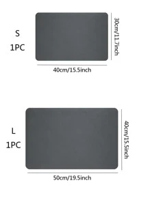 1入組矽藻土洗碗墊現代黑色廚房防滑洗碗瀝水墊 - 黑色 - 查看 5