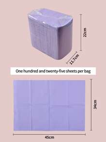 125pcs Purple Waterproof Nail Tips Art Table Towels Mat Nail Tips Art Paper Disposable Foldable Nail Table Mat Nail Tips Art Waterproof Pad For Salon Practice Manicure,Nail Supplies,Nail Tools,Nail Art Tools,Back To School,Nails,Nail Tools For Press On Nails