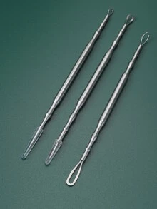 3入組不銹鋼痤瘡針 - 銀色 - 查看 6