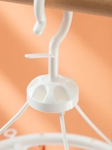 1pc Plastic Clothes Drying Rack & 20pcs Clothespin, Multicolor Drying Rack For Home - Multicolor - View 3