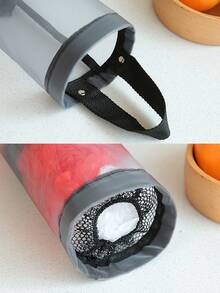 1pc Black Trash Bag Storage Bag, Polyester Kitchen Storage Bag For Kitchen - Yellow - View 6