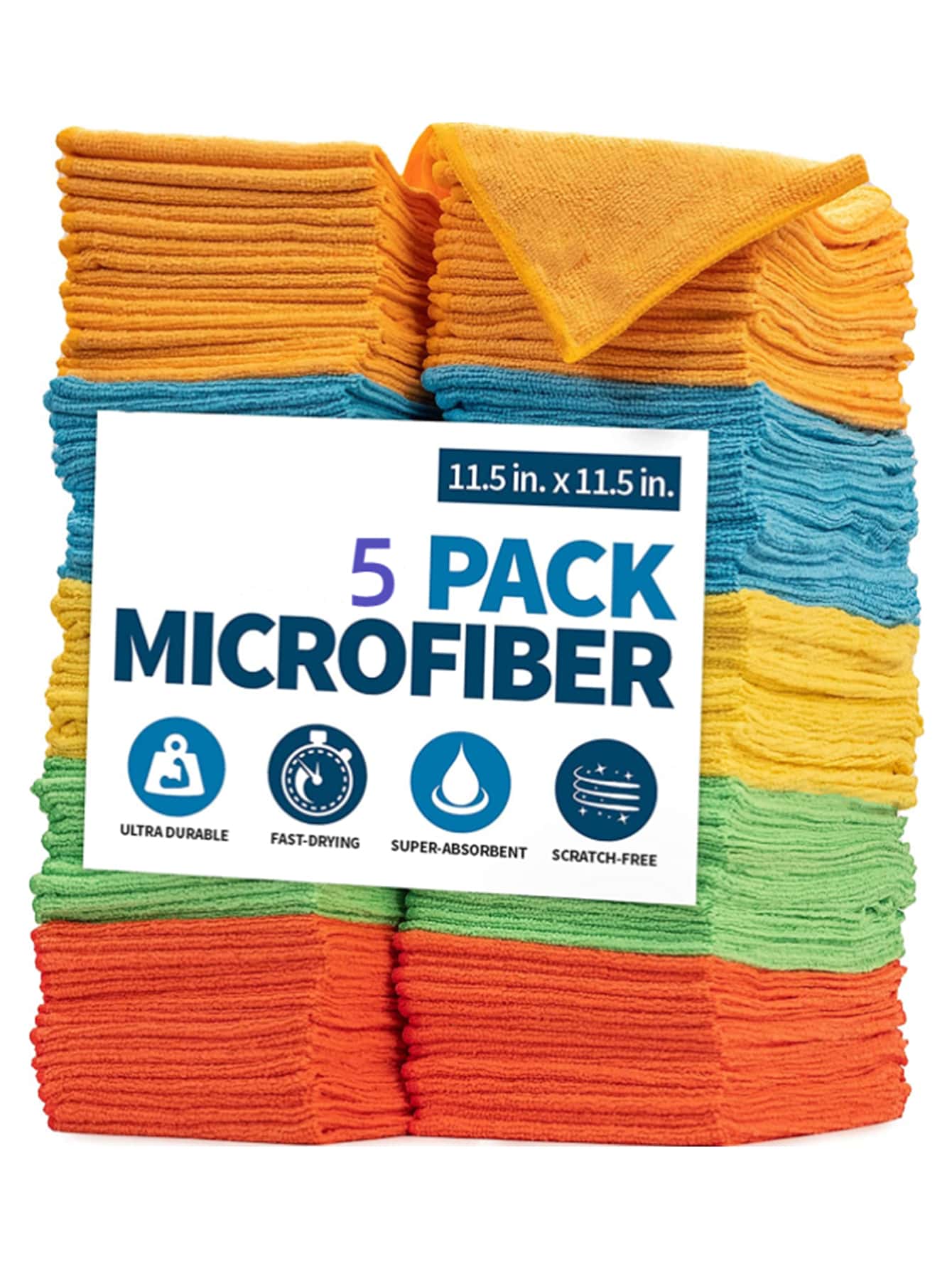 5 piezas Trapo de limpieza poliéster limpieza para doméstico