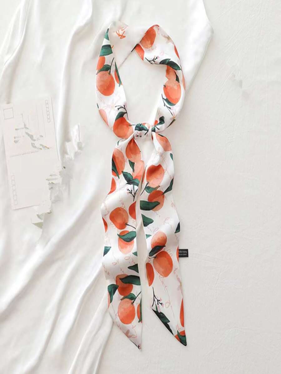 Pañuelo con estampado de fruta - Multicolor - Ver 1