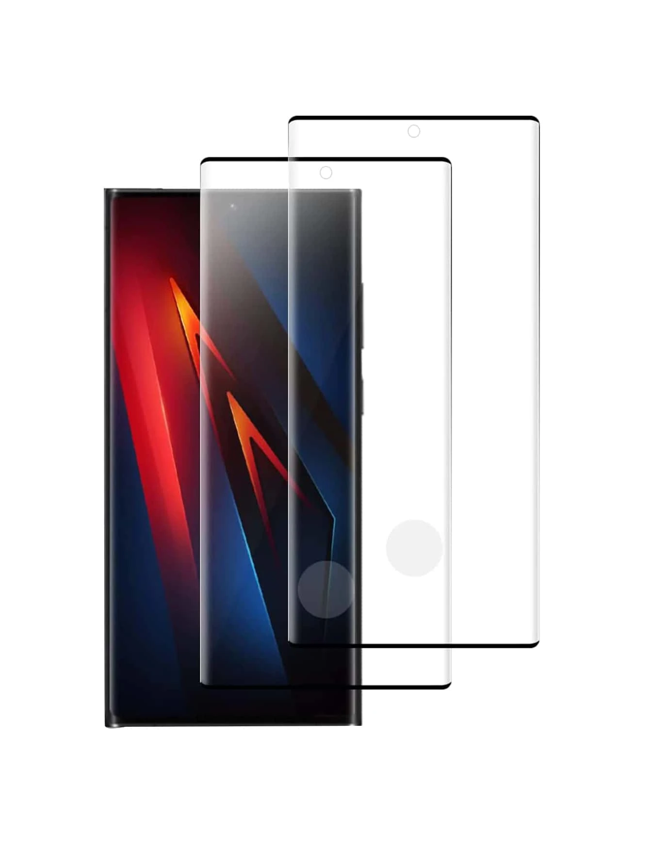 2 miếng dán cường lực bảo vệ màn hình Tương thích với Samsung/Huawei - màu đen - Xem 1