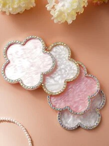 1pc ABS trang trí thủ công, đồ trang trí bằng đá Rhinestone hình hoa cho nhà quà tặng tốt nhất đĩa sinh nhật phụ kiện nhà bếp trang trí nhà bếp khay khay trái cây khay trang trí - trắng - Xem 8