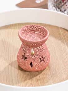 1pc Porcelain Candle Holder, Creative Hollow Out Starfish Design Candle Stand For Home Decor - Multicolor - View 1