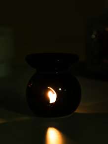 1pc Porcelain Candle Holder, Creative Hollow Out Starfish Design Candle Stand For Home Decor - Multicolor - View 3