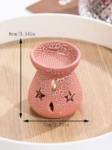 1pc Porcelain Candle Holder, Creative Hollow Out Starfish Design Candle Stand For Home Decor - Multicolor - View 7