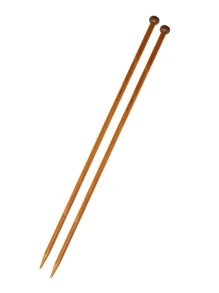 2入組竹織針家用毛衣針編織工具 - 銅色 - 查看 2