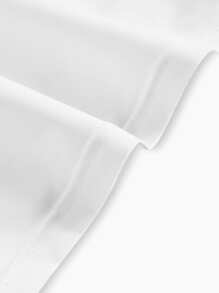 SHEIN ICON Áo nữ Cắt ra Pha lê kim cương màu trơn Giải trí - trắng - Xem 4