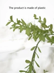 1 Nhựa Nhân Tạo Hoa Cây Nho, Cottagecore Xanh Vòng Hoa Nhân Tạo Cho Đảng - màu xanh lá - Xem 4