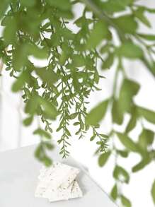 1 Nhựa Nhân Tạo Hoa Cây Nho, Cottagecore Xanh Vòng Hoa Nhân Tạo Cho Đảng - màu xanh lá - Xem 7