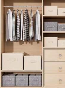 1 件衣服收纳盒柜，多层衣柜收纳架，米色装饰秋季装饰节日装饰房间装饰家居装饰秋季装饰卧室装饰 - 米色 - 查看 5