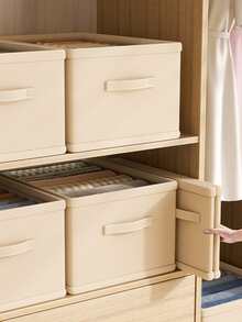 1 件衣服收纳盒柜，多层衣柜收纳架，米色装饰秋季装饰节日装饰房间装饰家居装饰秋季装饰卧室装饰 - 米色 - 查看 6