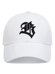 AR Men Embroidery Detail Adjustable Baseball Cap For Daily Life And Outdoor Street,Summer,Beach,Holiday,Festival,Travel - White - View 4