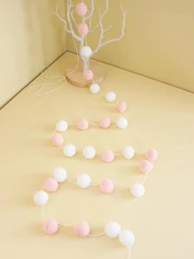 1入組雙色懸掛裝飾滌綸絨球派對裝飾品 - 彩色 - 查看 2