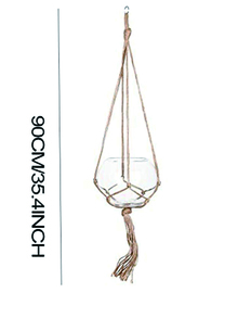 1 Móc Treo Vật Có Vải Boho Tua Rua Chi Tiết Giỏ Treo Dụng Cụ Bào Cho Trong Nhà & Ngoài Trời - màu nâu - Xem 5