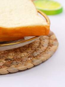 1入組編織餐墊廚房圓桌墊 - 米色 - 查看 5