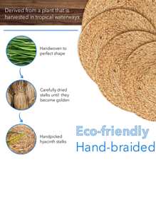 1入組編織餐墊廚房圓桌墊 - 米色 - 查看 6