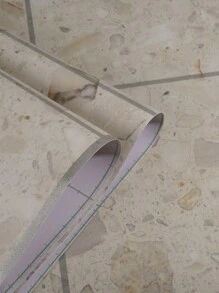 1pc PVC Floor Sticker, Terrazzo Pattern Peel Stick Floor Tile For Home - Multicolor - View 5