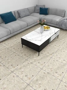 1pc PVC Floor Sticker, Terrazzo Pattern Peel Stick Floor Tile For Home - Multicolor - View 6