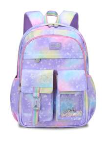 Mochila escolar para niños, mochila para niñas, mochila para escuela primaria, mochila de princesa, mochila escolar para adolescentes - Multicolor - Ver 1