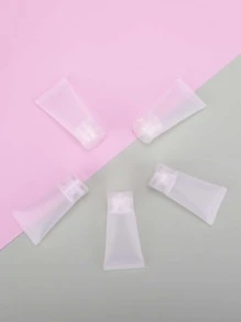 5 botellas vacías de 30 ml, botellas de viaje para líquidos, accesorios de viaje exprimibles a prueba de fugas para champú, acondicionador, loción, gel de baño - transparente - Ver 1