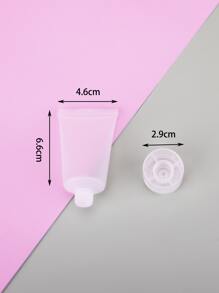 5 botellas vacías de 30 ml, botellas de viaje para líquidos, accesorios de viaje exprimibles a prueba de fugas para champú, acondicionador, loción, gel de baño - transparente - Ver 4