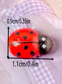 20pcs ABS Garden Ornament, Modern Ladybug Design Garden Statue For Garden