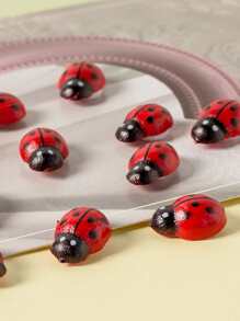 20pcs ABS Garden Ornament, Modern Ladybug Design Garden Statue For Garden