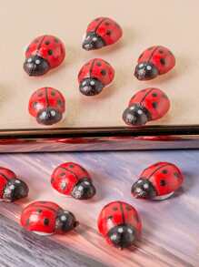 20pcs ABS Garden Ornament, Modern Ladybug Design Garden Statue For Garden