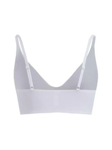 Ocili 彈性融合，光滑無縫無痕無襯墊無線鬆緊胸衣 – 白色 - 白色 - 查看 5