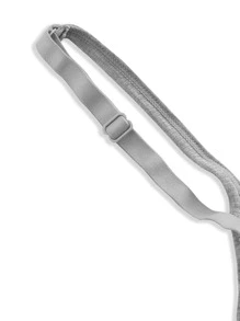 Ocili Leisure Stretchy & Soft Rib Soft Molded Cup Lightweight Bralette - Melange Gray - Grey - View 7