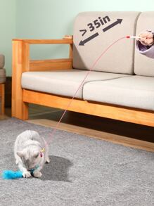 cái trang trí lông mèo ngẫu nhiên Teaser Stick - Nhiều màu - Xem 6