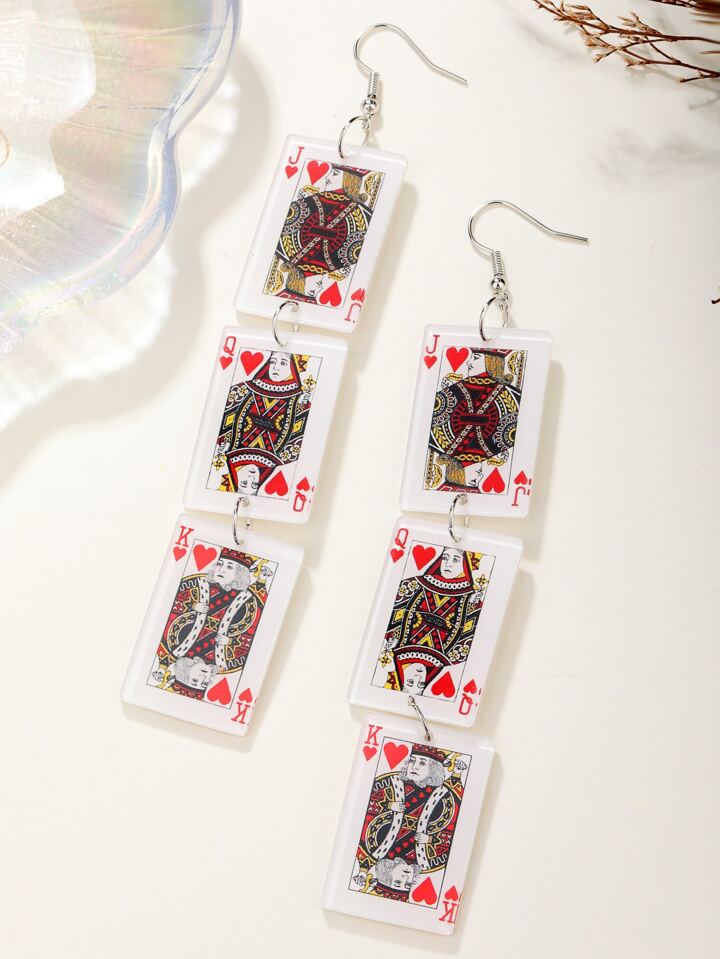 Update more than 119 playing card earrings super hot seven.edu.vn