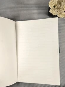 1pc Solid Color Notebook With 1pc Random Pen - Green - View 4