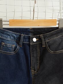 SHEIN Tween Boy Two Tone Jeans - Multicolor - View 4