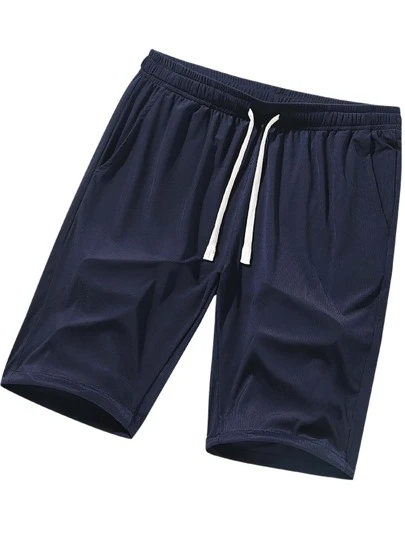 Uomo Shorts monocolore con coulisse a vita