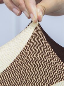 1 funda de asiento para silla de comedor impresa, elástica, extraíble, lavable, tapizada, funda protectora para asiento de silla - Multicolor - Ver 4