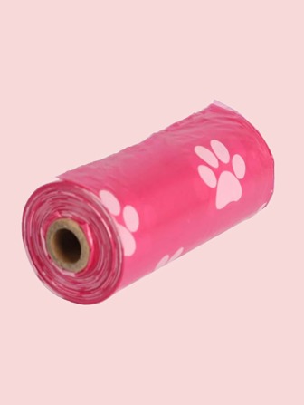 1卷爪印便便袋、可降解爪印寵物便便袋、小狗便便袋、狗狗垃圾袋