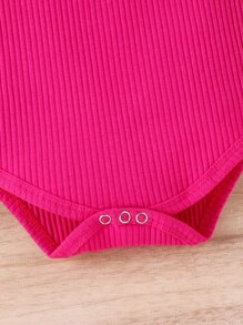 Bộ đồ Em bé Nút Xù phân lớp Hoa - Màu Hồng Tươi - Xem 5