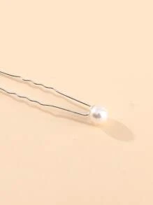 18pcs Faux Pearl Decor Bridal Hair Pin Elegant Halloween